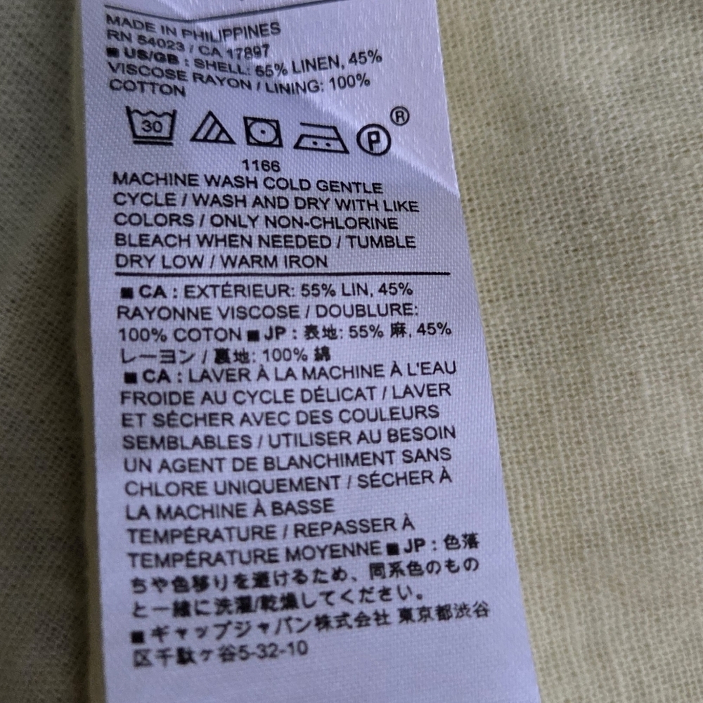 NWT - Banana Republic Linen Blend "Lime Fizz" Spaghetti Strap Midi Dress - Size - Picture 13 of 15